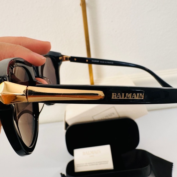 BALMAIN Classic Black Sunglasses - Picture 5 of 6
